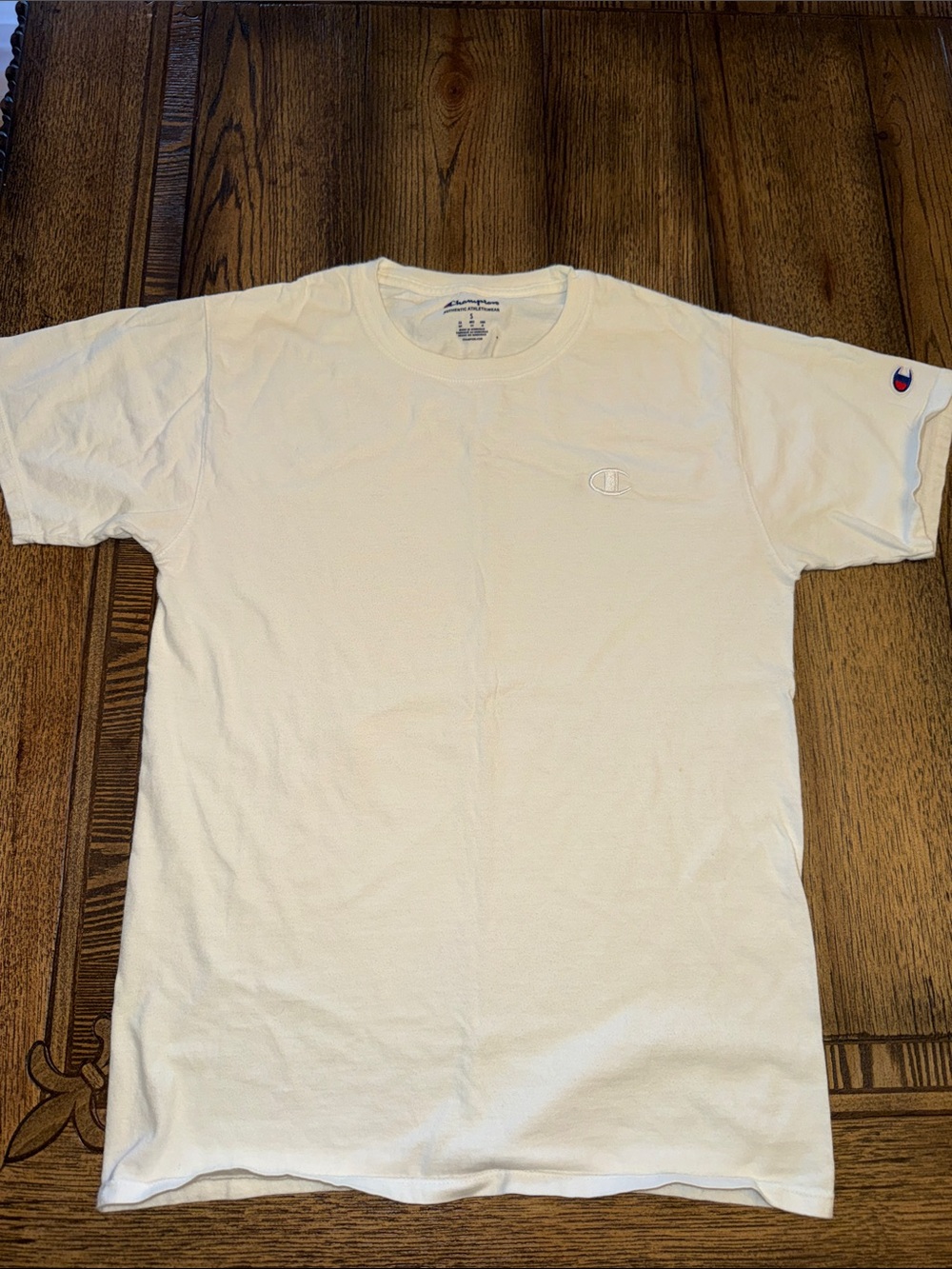 Champion Men’s White Short Sleeve Logo Tee